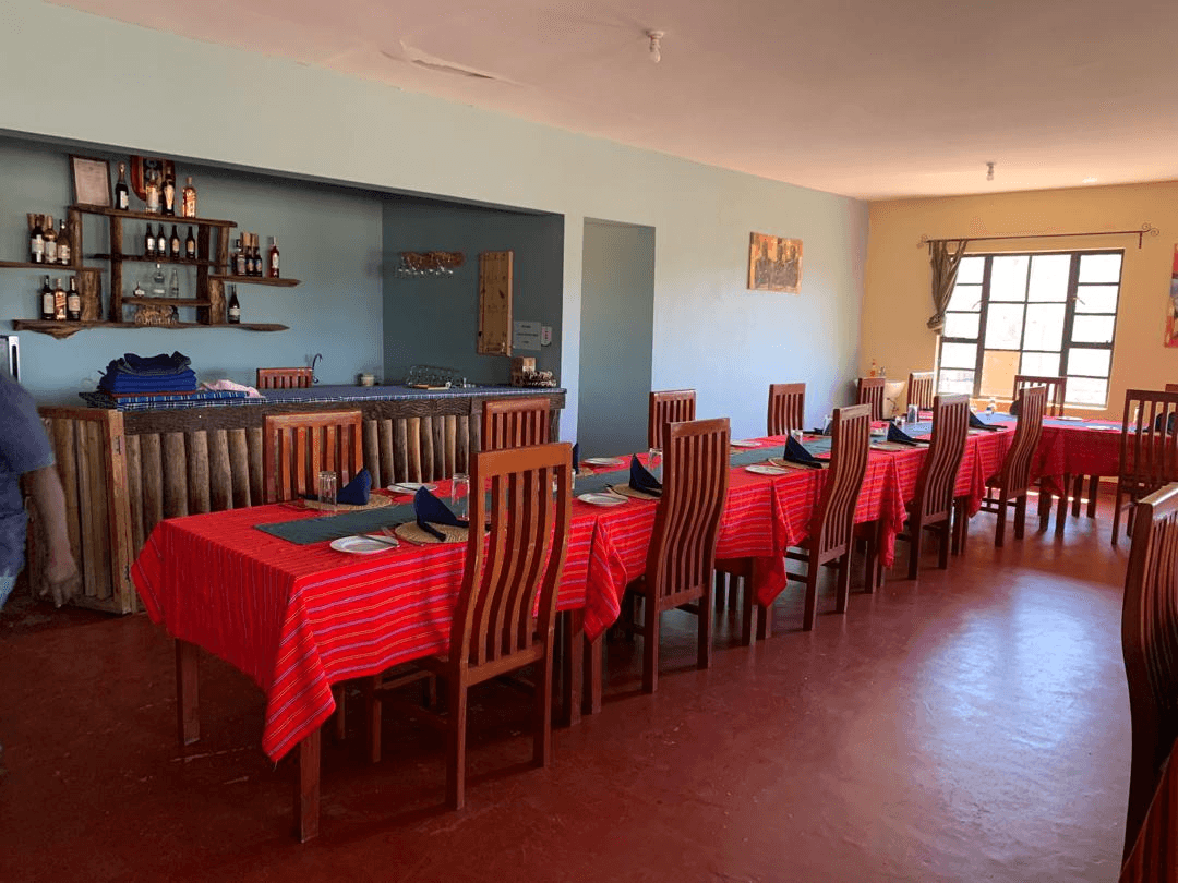 A table prepared for dining at Sonayi