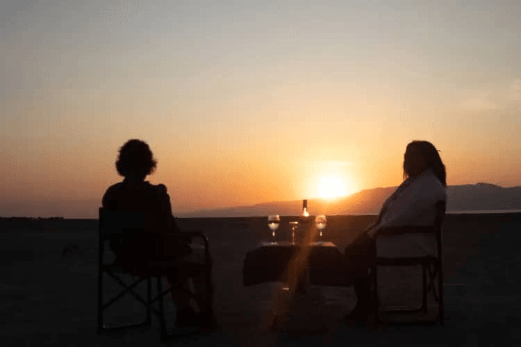 Sunset over Lake Eyasi
